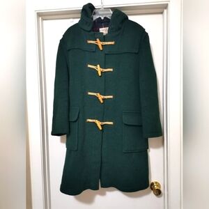 Gloverall duffle coat with plaid lining